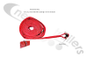 RED-3.5-D1.75 Dawbarn Cover Sheet Side Strap For Moving Floor Trailers With D Eyelet 1.75 down In Red LG:3.5m