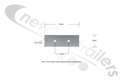 STAS 199B Spacer For Cover Sheet Nylon Strap Guide Block To Use With N1001392