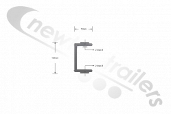 STAS220K2 STAS Cover Sheet Support Arch Mounting Pin Holder Hinge