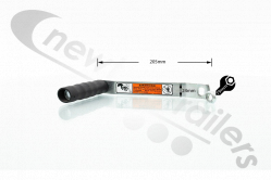 20-HADR-29 WITHOUT SOCKET Dawbarn Clearspan Cover Sheet Front & Side Winch Drive Handle Without Socket Only