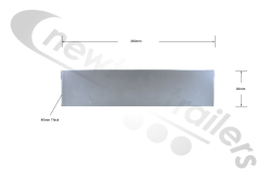 Wraptor Box Pole Joiner Dawbarn Wraptor Cover Sheet Alloy Side Pole Joiner For 4" x 2" Box