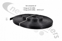 1810889+1810885 Dawbarn Hydroclear 2 Strap Set for Walking / Moving Floor Trailer