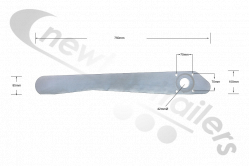 1810844 Dawbarn Hydroclear 4 BOLT Torque Arm For Automatic Roll Over Sheet System
