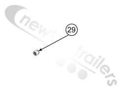 1800993 Shurco 9000 Nylon Locking Nut 3/8"  Shur-co Front To Back Net System
