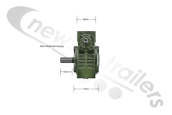 1810766 Dawbarn Hydrowing Gearbox For A 50/50 Net System Nearside Left - For Manual Winding Nets