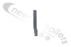23-STOP-06 Dawbarn Aluminium Knockdown Sheet Stop Small Crank Fixed Direct to Body no Bracket Needed