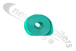 1810998-green Dawbarn Ratchet Drive Front Strap For Clearspan Winch System - Green Strap Only