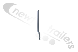 23-STOP-06 Dawbarn Aluminium Knockdown Sheet Stop Small Crank Fixed Direct to Body no Bracket Needed