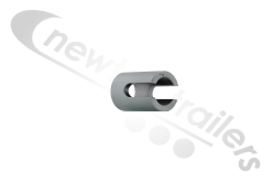 20-HADR-38 Dawbarn Cover Sheet Pole Aluminium Drive,  Rear Round Pin Drive Short for 50mm Pole